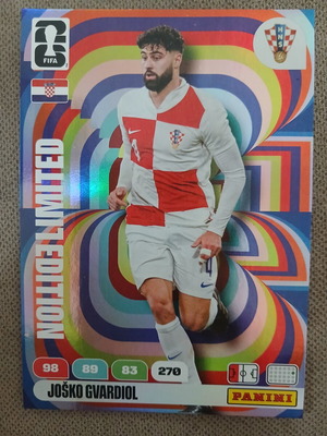 2026 Panini World Cup Adrenalyn Limited Edition XXL Josco Gvardiol card like new