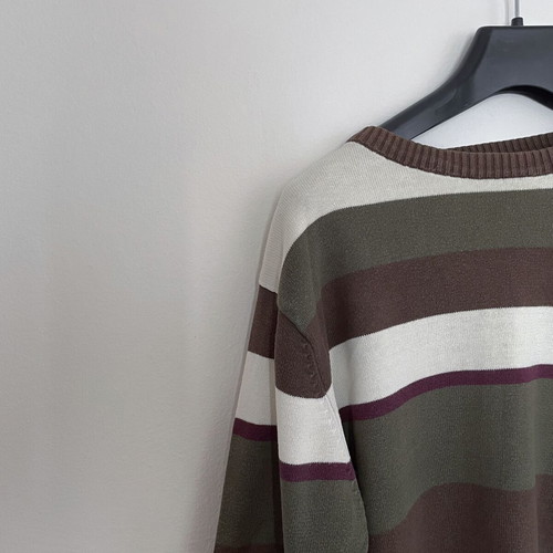 Bershka Sweatshirt 00s Large used, brown and green
