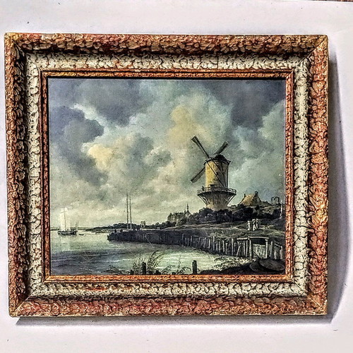 Oil painting reproduction Windmill on the coast used