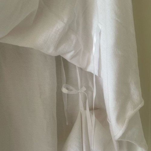 Ioanna Kourbela skirt white like new, rib fabric, size M
