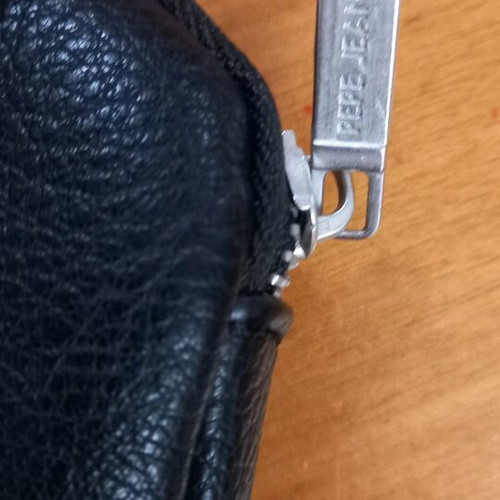 Pepe Jeans coin purse new, black embossed eco leather