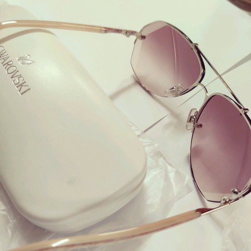 Swarovski swk sun sk006 16z sunglasses new pink and purple