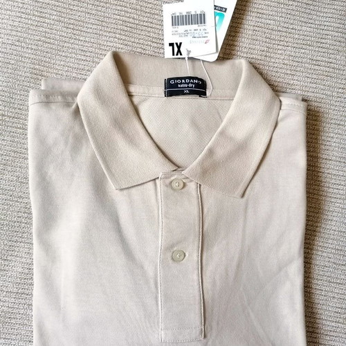 Giordano Polo Shirt natru-dry XL new, beige