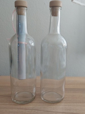Glass bottle Plomari 200ml new for liqueur, oil, favors