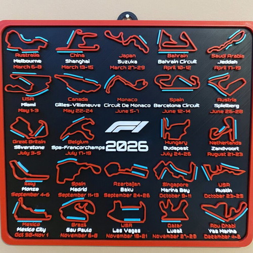 Formula 1 2026 calendar new with DRS zones