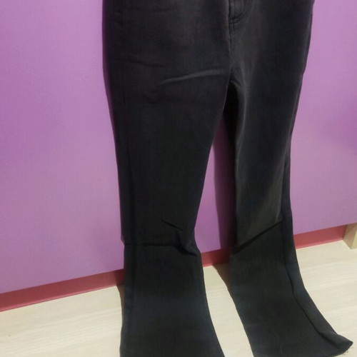 Miss Selfridge flare jeans women's new black XXS