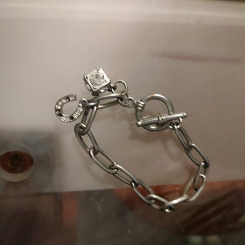 Bracelets used, silver color, sold together