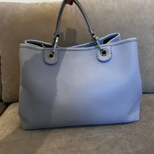 Emporio Armani bag used, medium size 38x27cm, light blue