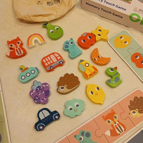 Sensory game "Touch and Find" like new, wooden educational toy for kids