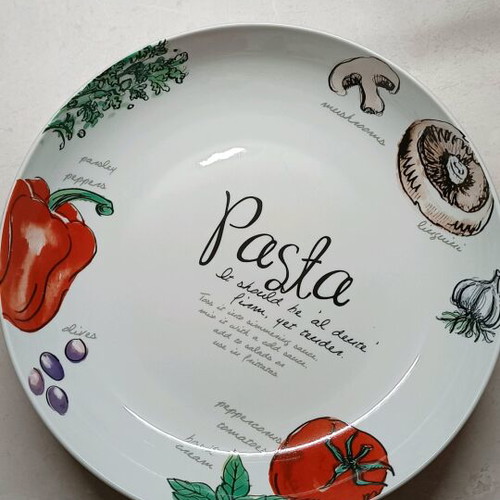 Ceramic pasta platter new
