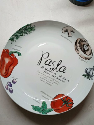 Ceramic pasta platter new