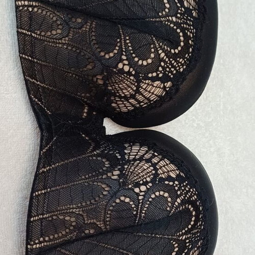 Wonderbra Strapless PushUp Bra without Underwire black lace 85D new