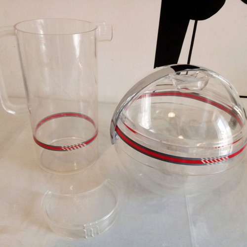 Vintage Italian Guzzini Stella carafe and ice bucket set new