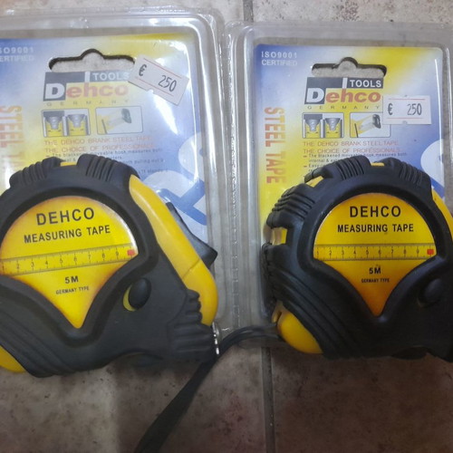 Dehco measuring tapes 5 meters, new, pack of 2