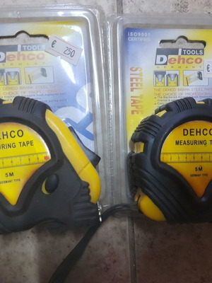 Dehco measuring tapes 5 meters, new, pack of 2