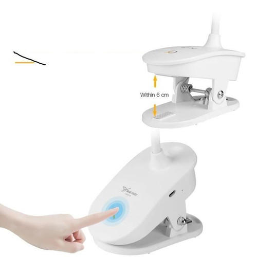 Rechargeable LED lamp with adjustable flexible arm, new