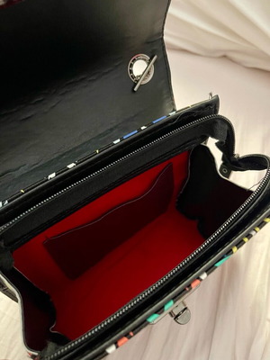 Shoulder bag new, hard material, multicolor
