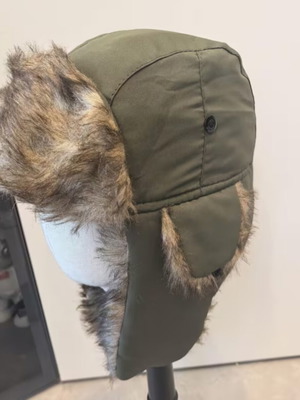 Ushanka winter hat black, new, size M