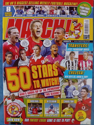 Match Football Magazine Issue 26/7-1/8/2005 like new
