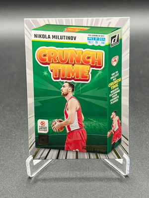 Panini Donruss Euroleague Nikola Milutinov Crunch Time Card 2023-24 new