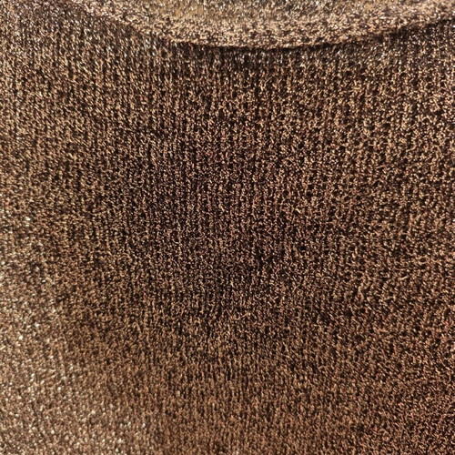 Handmade t-shirt with silver thread size M