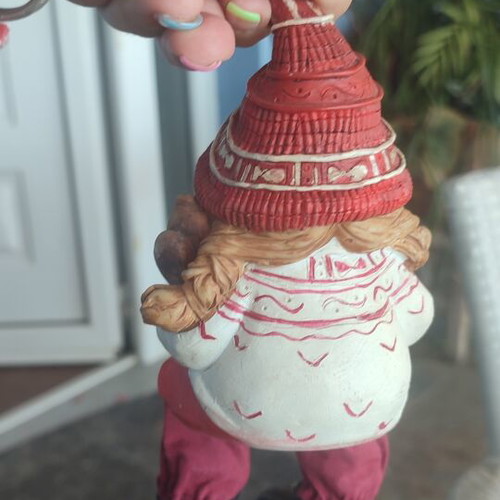 Winter Christmas decoration girl figurine