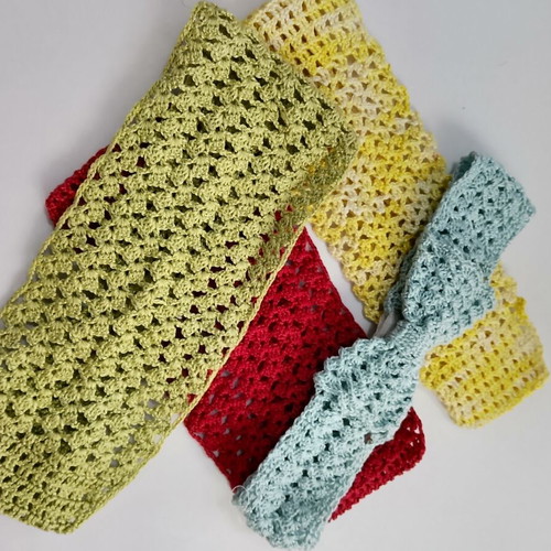Knitted hairbands summer set of 4 new
