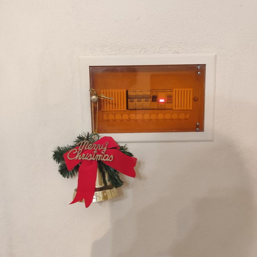 Christmas bell used, 11 cm height, 10 cm diameter