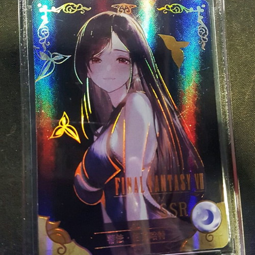 Tifa from Final Fantasy VII Waifu Holo Card new with UV protection