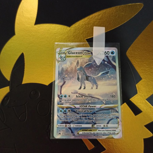 Glaceon VSTAR Crown Zenith Pokemon card, special illustration rare