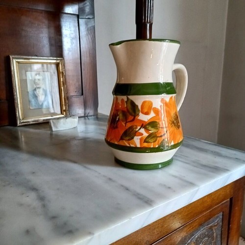 Large jug like new, slight chip on rim, height 20 cm