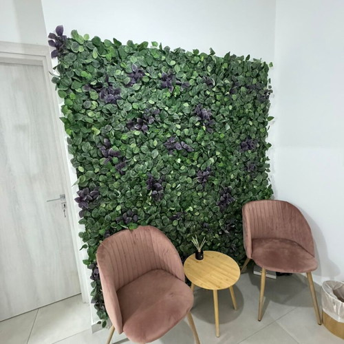 Decorative composition with artificial plant like new for indoor and outdoor use