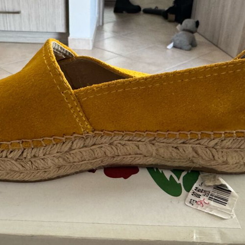 Women's espadrilles like new, yellow, Adam's Shoes, size 36