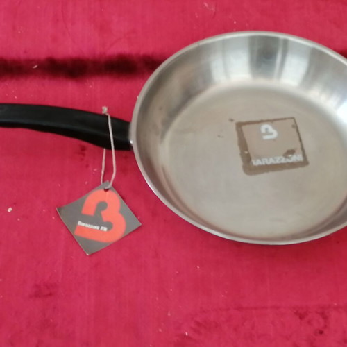 Barazzoni 26 cm Stainless Steel Frying Pan Italy new from 1986