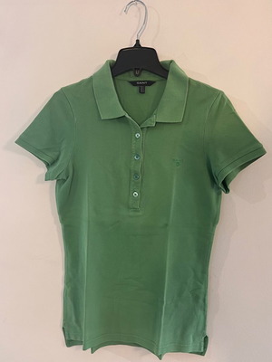 GANT cotton polo used, green, size S