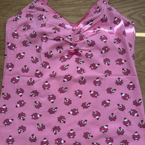 Benetton pink tank top new with chicken print