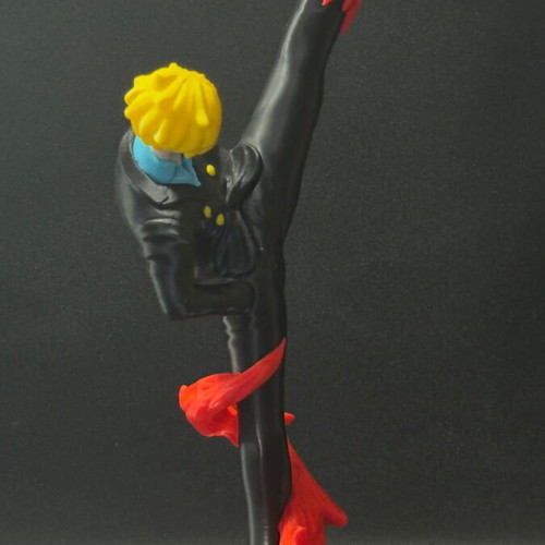Sanji One Piece figure 39cm with flame effect made to order