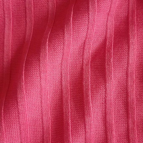 Rib pink blouse with one sleeve elastic, new H&M size M