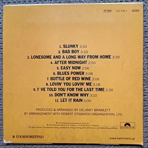 Eric Clapton debut album CD like new, rock