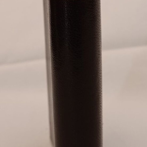 Benson & Hedges 3oz hip flask used, stainless steel with leatherette