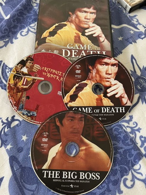 Σετ DVD με τρεις ταινίες Bruce Lee