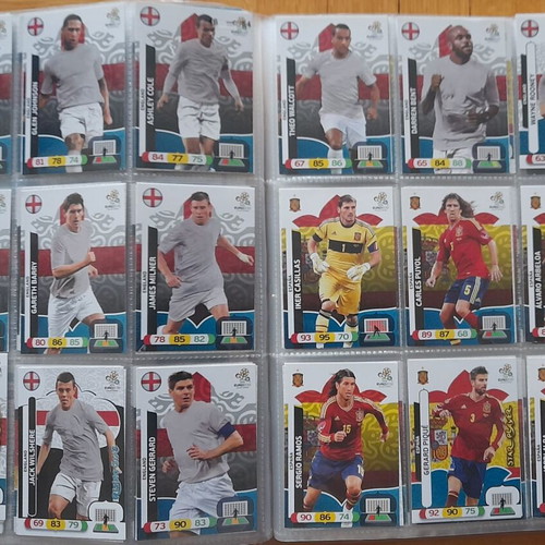 UEFA Euro Poland-Ukraine 2012 Adrenalyn XL album with 223 base cards used