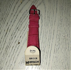 Λουράκι ρολογιού Hirsch Duke ροζ αδιάβροχο Νο18