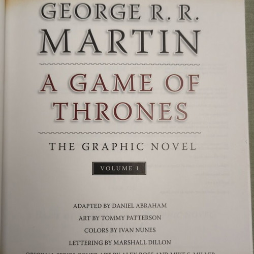 A Game of Thrones Graphic Novel vol 1 used, missing cover