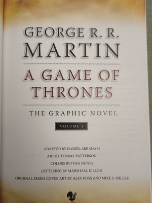 A Game of Thrones Graphic Novel vol 1 used, missing cover