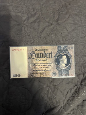 Old laminated banknote