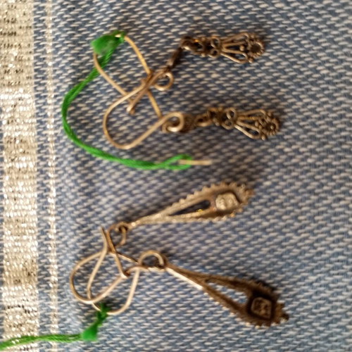 Silver Gianniotika Earrings 925, like new, set of 2