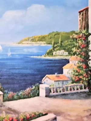 Signed painting (Ormos) on canvas like new with frame