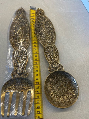 Decorative brass spoons new