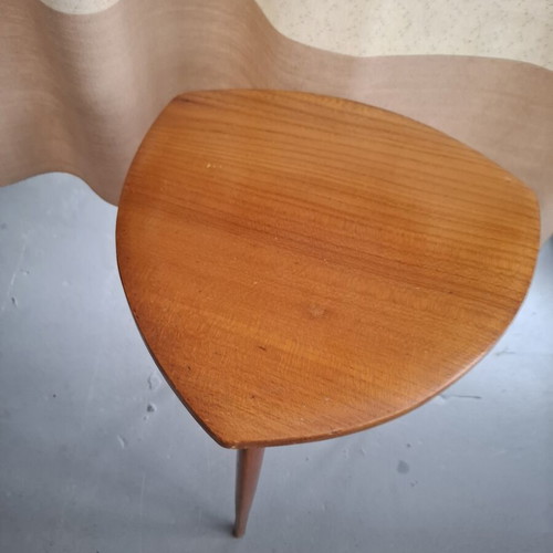 Danish Style Mid-Century Triangular Guitar Pick τραπεζάκι καφέ μεταχειρισμένο